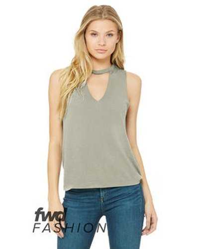 Bella + Canvas 8808B Fwd Fashion Ladies&#39; Cut Out Tank - Heather Stone - HIT a Double