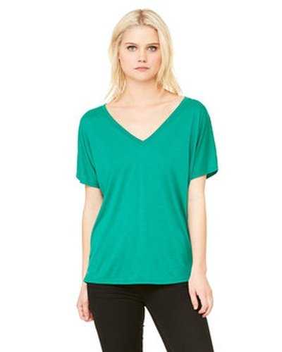 Bella + Canvas 8815 Ladies' Slouchy V-Neck T-Shirt - Kelly - HIT a Double