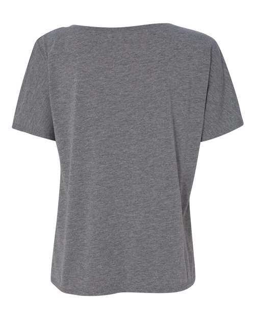 Bella + Canvas 8815 Womens Slouchy V-Neck Tee - Grey Triblend - HIT a Double
