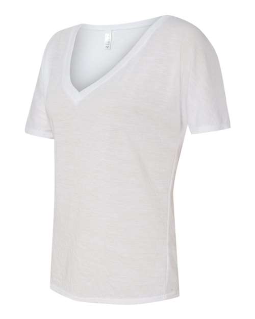 Bella + Canvas 8815 Womens Slouchy V-Neck Tee - White - HIT a Double