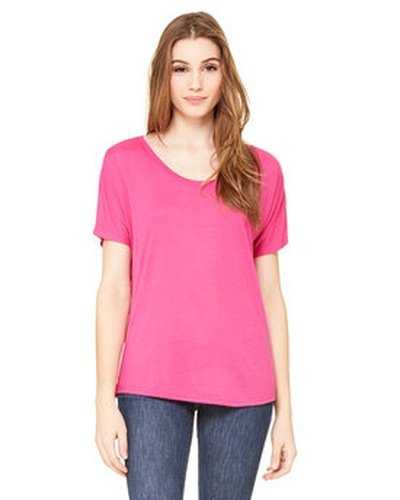 Bella + Canvas 8816 Ladies&#39; Slouchy Scoop-Neck T-Shirt - Berry - HIT a Double