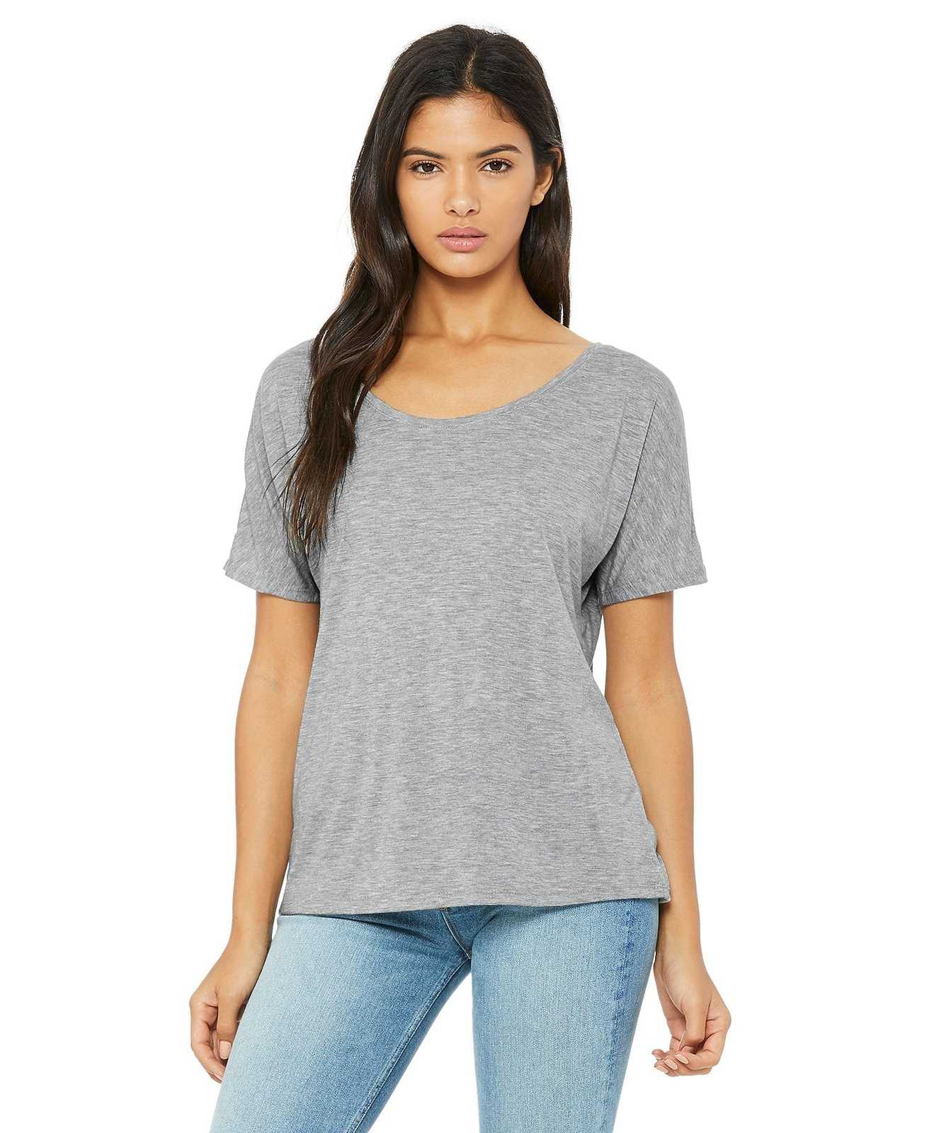 Bella + Canvas 8816 Women's Slouchy Tee - Athletic Heather - HIT a Double