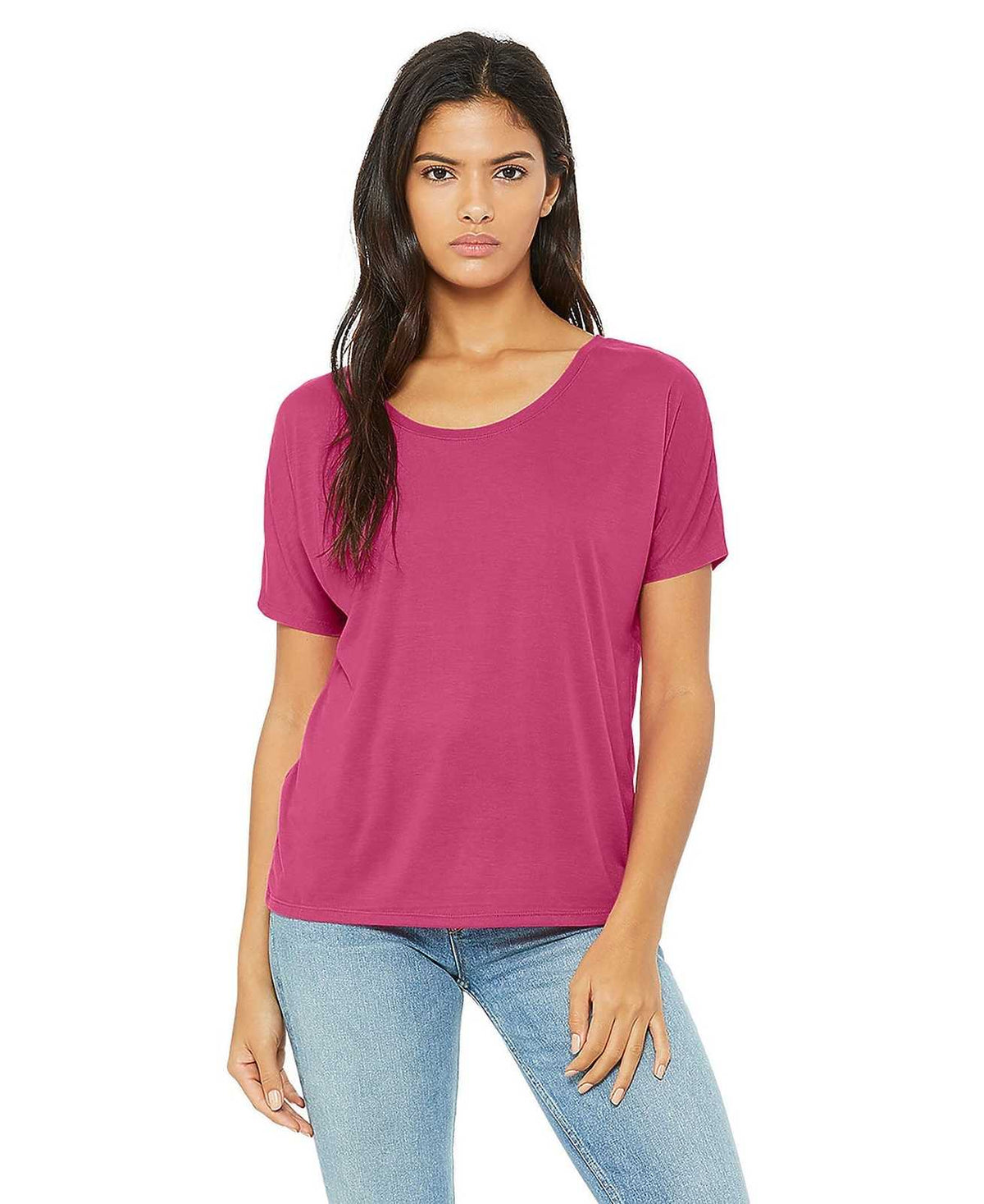 Bella + Canvas 8816 Women&#39;s Slouchy Tee - Berry - HIT a Double