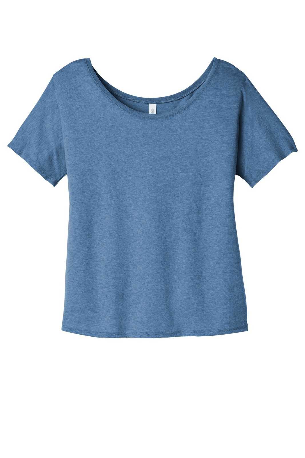 Bella + Canvas 8816 Women&#39;s Slouchy Tee - Blue Triblend - HIT a Double