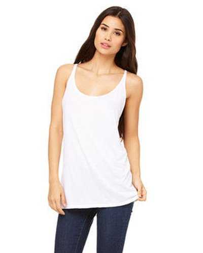 Bella + Canvas 8838 Ladies' Slouchy Tank - White - HIT a Double