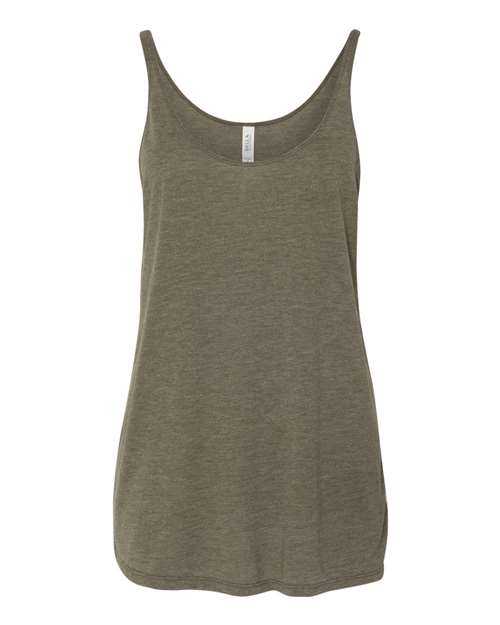 Bella + Canvas 8838 Women's Slouchy Tank - Heather Olive - HIT a Double