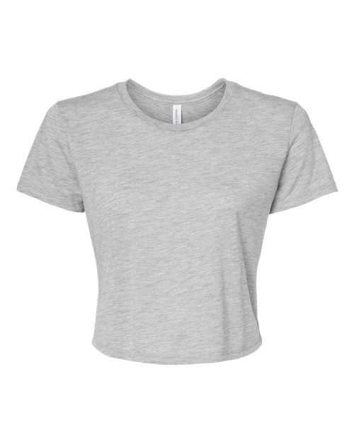 Bella + Canvas 8882 Womens Flowy Cropped Tee - Athletic Heather - HIT a Double