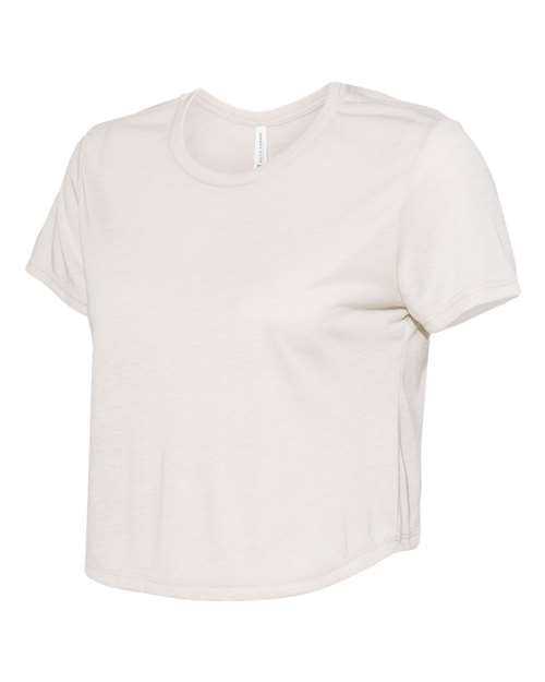Bella + Canvas 8882 Womens Flowy Cropped Tee - Heather Dust - HIT a Double