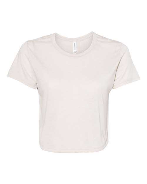 Bella + Canvas 8882 Womens Flowy Cropped Tee - Heather Dust - HIT a Double