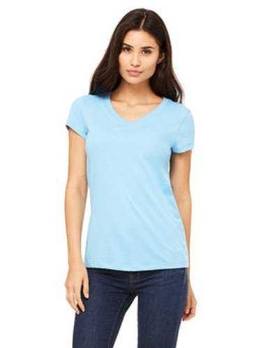 Bella + Canvas B6005 Ladies&#39; Jersey Short-Sleeve V-Neck T-Shirt - Ocean Blue - HIT a Double
