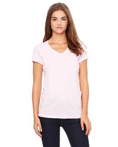 Bella + Canvas B6005 Ladies&#39; Jersey Short-Sleeve V-Neck T-Shirt - Pink - HIT a Double