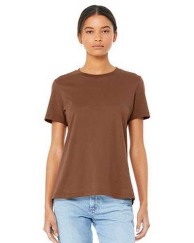 Bella + Canvas B6400 Ladies' Relaxed Jersey Short-Sleeve T-Shirt - Chestnut - HIT a Double