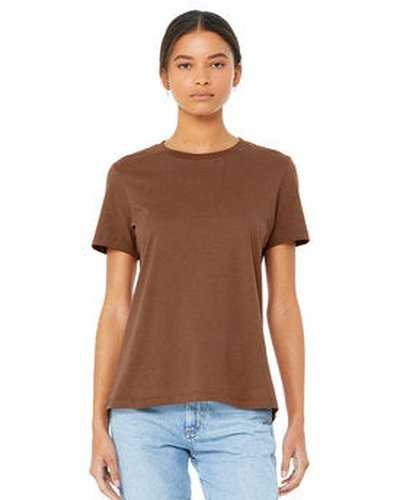 Bella + Canvas B6400 Ladies&#39; Relaxed Jersey Short-Sleeve T-Shirt - Chestnut - HIT a Double