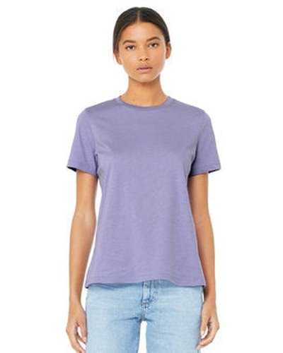 Bella + Canvas B6400 Ladies' Relaxed Jersey Short-Sleeve T-Shirt - Dark Lavender - HIT a Double