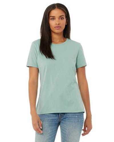 Bella + Canvas B6400 Ladies' Relaxed Jersey Short-Sleeve T-Shirt - Dusty Blue - HIT a Double