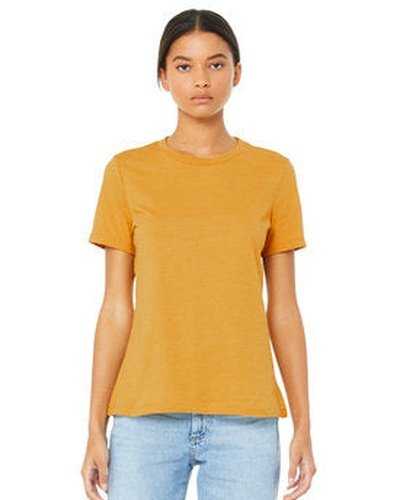 Bella + Canvas B6400 Ladies' Relaxed Jersey Short-Sleeve T-Shirt - Mustard - HIT a Double