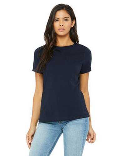 Bella + Canvas B6400 Ladies' Relaxed Jersey Short-Sleeve T-Shirt - Navy - HIT a Double