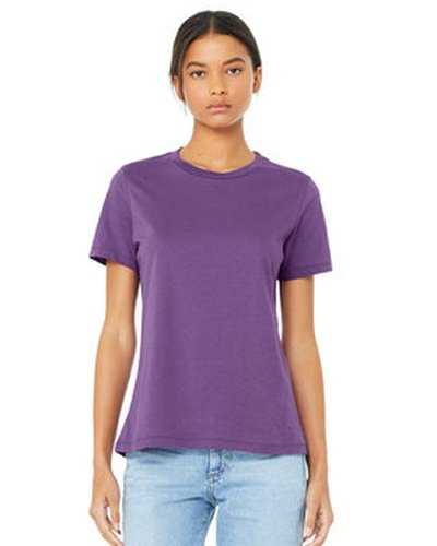 Bella + Canvas B6400 Ladies&#39; Relaxed Jersey Short-Sleeve T-Shirt - Royal Purple - HIT a Double