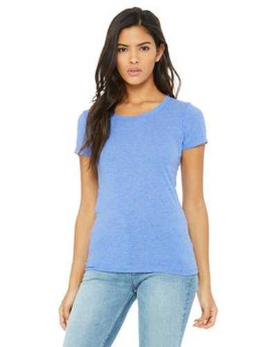 Bella + Canvas B8413 Ladies' Triblend Short-Sleeve T-Shirt - Blue Triblend - HIT a Double