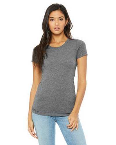 Bella + Canvas B8413 Ladies' Triblend Short-Sleeve T-Shirt - Gray Triblend - HIT a Double