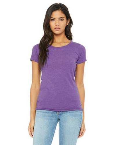 Bella + Canvas B8413 Ladies&#39; Triblend Short-Sleeve T-Shirt - Purple Triblend - HIT a Double