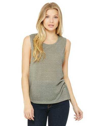 Bella + Canvas B8803 Ladies&#39; Flowy Scoop Muscle Tank - Stone Marble - HIT a Double