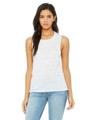 Bella + Canvas B8803 Ladies' Flowy Scoop Muscle Tank - White Marble - HIT a Double