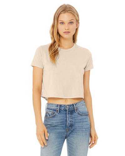 Bella + Canvas B8882 Ladies&#39; Flowy Cropped T-Shirt - Heather Dust - HIT a Double