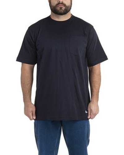 Berne BSM16 Men's Heavyweight Pocket T-Shirt - Navy - HIT a Double