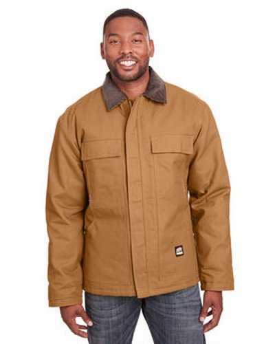 Berne CH416T Men's Tall Heritage Cotton Duck Chore Jacket - Brown Duck - HIT a Double
