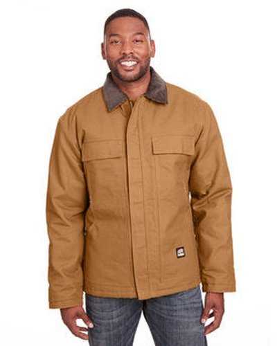 Berne CH416T Men&#39;s Tall Heritage Cotton Duck Chore Jacket - Brown Duck - HIT a Double