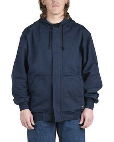 Berne FRSZ19 Men&#39;s Flame Resistant Full-Zip Hooded Sweatshirt - Navy - HIT a Double