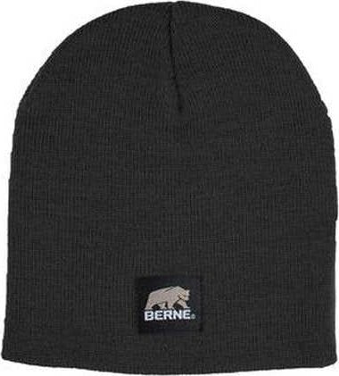 Berne H149 Heritage Knit Beanie - Black - HIT a Double