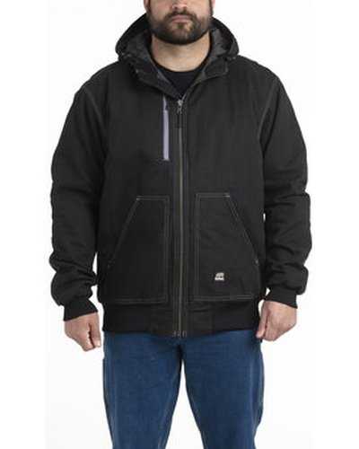 Berne HJ61 Men's Modern Hooded Jacket - Black - HIT a Double