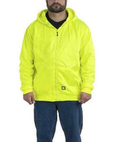 Berne HVF101 Men&#39;s Heritage Thermal-Lined Full-Zip Hooded Sweatshirt - Yellow - HIT a Double