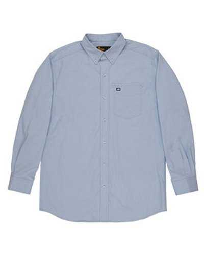 Berne SH26 Men&#39;s Foreman Flex180 Button-Down Woven Shirt - Marled Blue Heron - HIT a Double