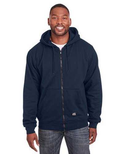 Berne SZ101T Men&#39;s Tall Heritage Thermal-Lined Full-Zip Hooded Sweatshirt - Navy - HIT a Double