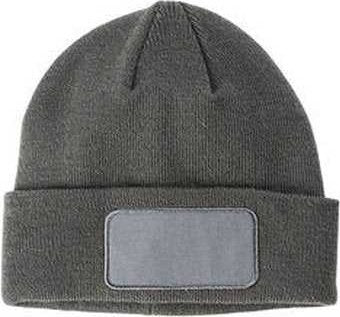 Big Accessories BA527 Patch Beanie - Gray - HIT a Double