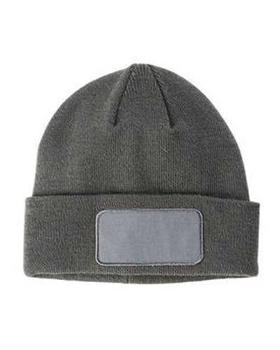 Big Accessories BA527 Patch Beanie - Gray - HIT a Double