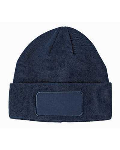 Big Accessories BA527 Patch Beanie - Navy - HIT a Double