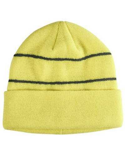 Big Accessories BA535 Reflective Beanie - Neon Green - HIT a Double