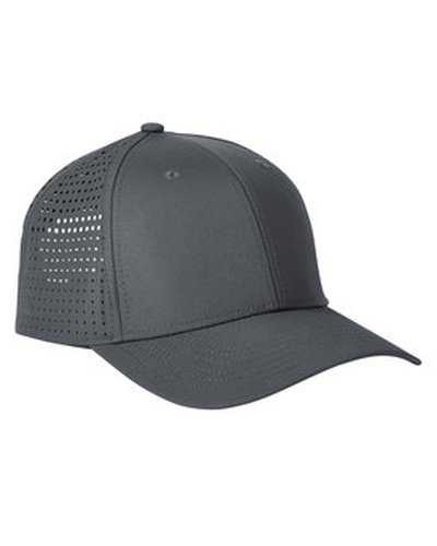 Big Accessories BA537 Performance Perforated Cap - Charcoal - HIT a Double