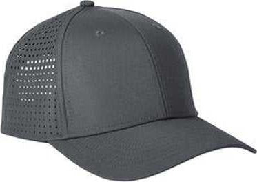 Big Accessories BA537 Performance Perforated Cap - Charcoal - HIT a Double