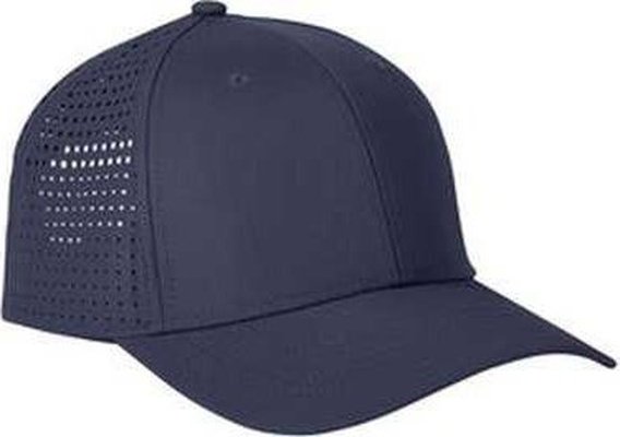 Big Accessories BA537 Performance Perforated Cap - Navy - HIT a Double
