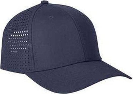 Big Accessories BA537 Performance Perforated Cap - Navy - HIT a Double