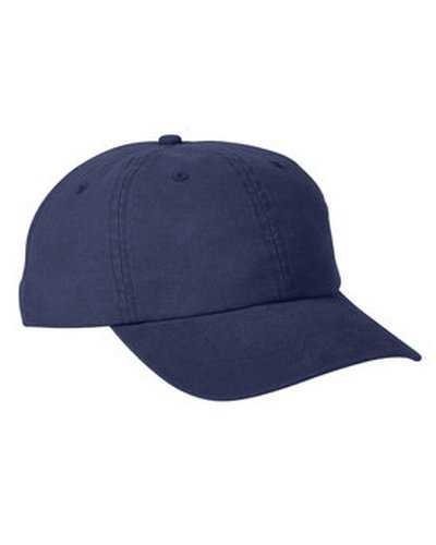 Big Accessories BA610 Heavy Washed Canvas Cap - Navy - HIT a Double