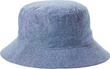 Big Accessories BA676 Crusher Bucket Hat - Blue Chambray - HIT a Double