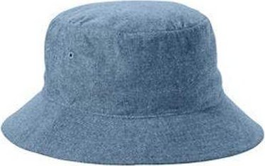 Big Accessories BA676 Crusher Bucket Hat - Indigo Denim - HIT a Double