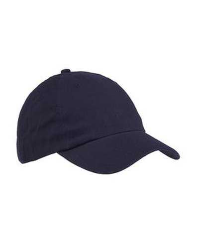 Big Accessories BX001Y Youth 6-Panel Brushed Twill Unstructured Cap - Navy - HIT a Double