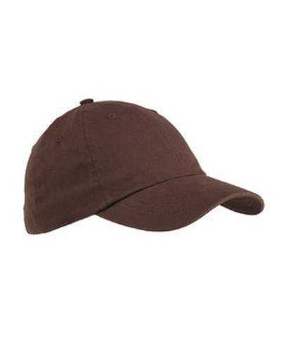 Big Accessories BX001 6-Panel Brushed Twill Unstructured Cap - Coffee - HIT a Double